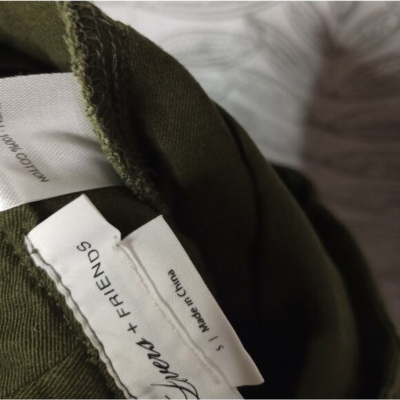 Lovers + Friends Joggers Cargo Pockets Cropped Ankle Green - Picture 3 of 7
